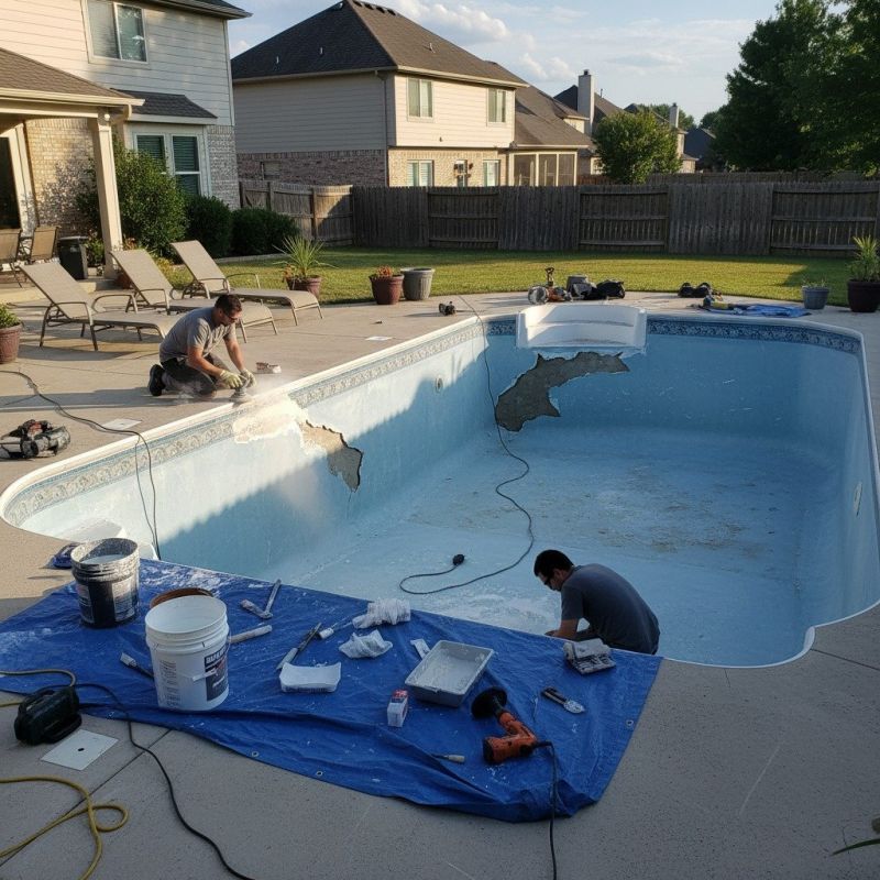 Pool Liner Hole Repair