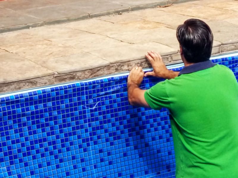 Pool Liner Hole Repair detail